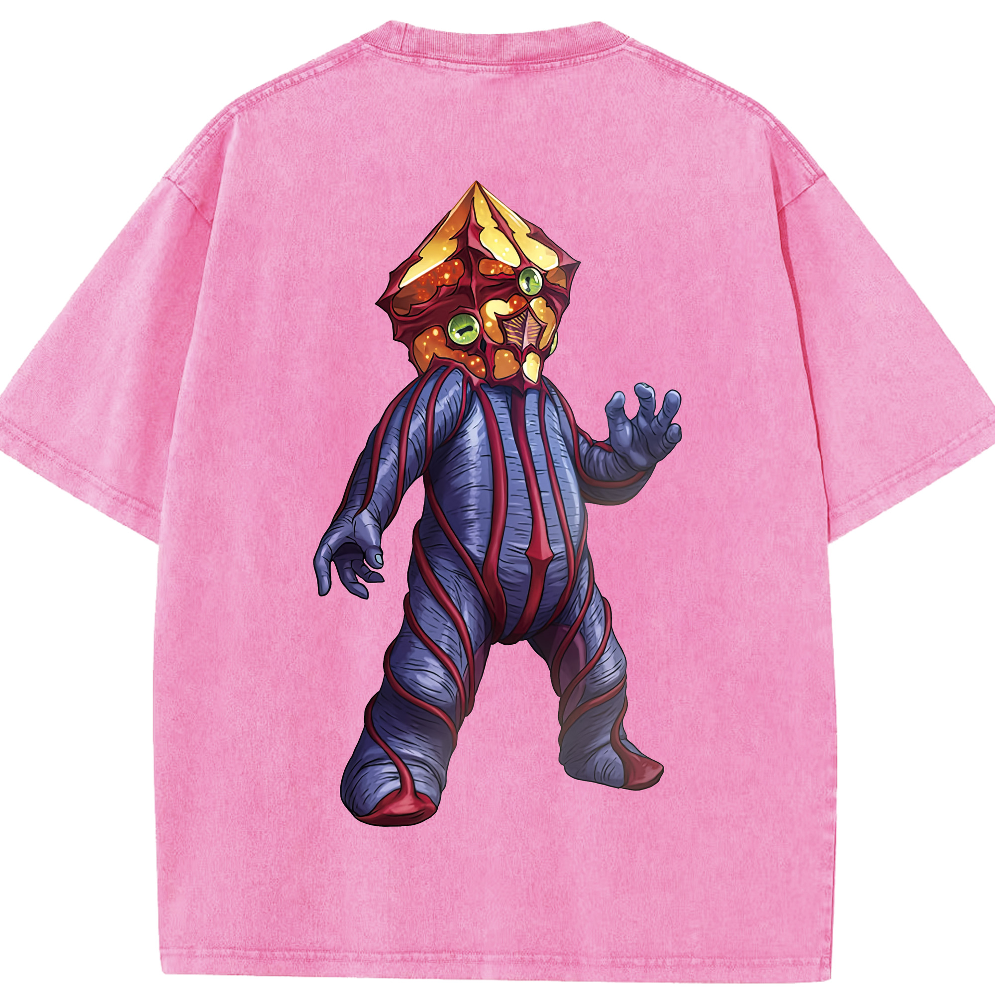 （画像用） ウルトラマン Ultraman 綿100% ヴィンテージ風 半袖Tシャツ（背面プリント）